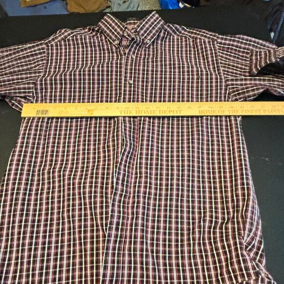 Ariat Pro Series Men’s M Plaid Button Front Western Rodeo Shirt Mesh Lined - Picture 4 of 5